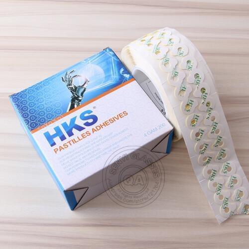 1000pcs/roll)Excellent Quality Eyeglasses Lens Edging Adhesive Blocking Pads HKS Protecting Lenses Sticker Optical Accessories