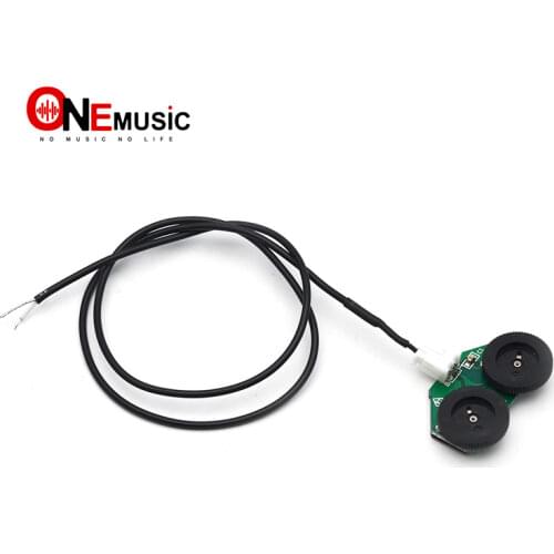 50pcs Self-adhesive Guitar Pickup and Equalize Controling Cable with Volume and Tone Wheel Control Black
