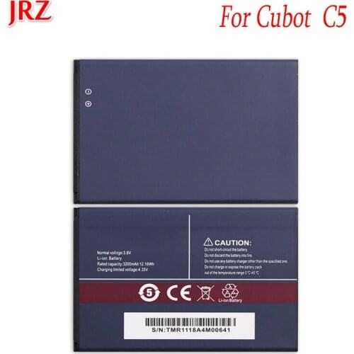 JRZ For Cubot C5 Battery 3200mAh Bateria Batterij Accumulator High Quality For Cubot C5 Back up Battery