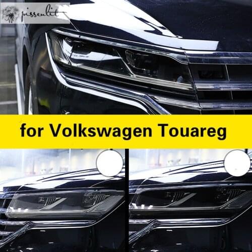 For Volkswagen Touareg Accessories Headlight Protective Film Blackened Transparent Film Repair Scratches Paint Protection Film
