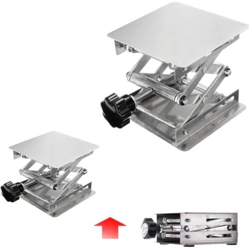 200x200mm Aluminum Router Table Woodworking Engraving Lab Lifting Stand Rack Platform Woodworking Benches