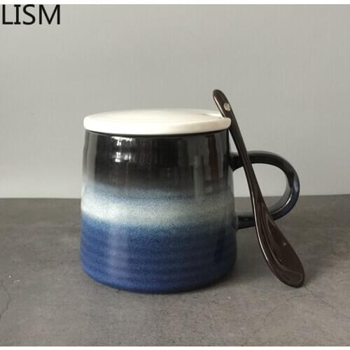 White Handmade Coffee Mug Travel Coffee Mugs Personalized Creative Ceramic Coffee Mug with Lid Japanese Simple Tazas Para Cafe