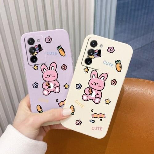 Bunny Case For Samsung Galaxy A72 A52 A42 A32 A22 A21S A02S Camera Protective Soft Phone Back Cover On A12 A02 A71 A51 A41 A31