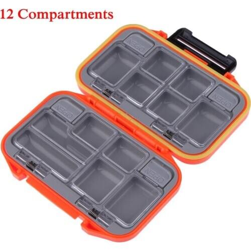 26/12/10/8 Grids Double Side Fishing Lure Storage Box Hook Bait Pouch Waterproof Fishing Tackle Holder Portable ABS Square Case