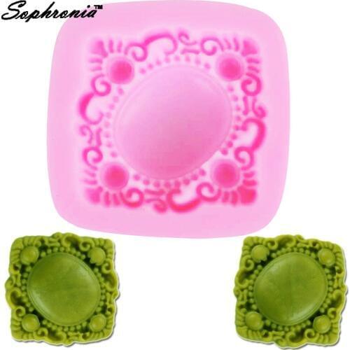 F1035 Retro European Gem Silicone Mold DIY Mould Resin Craft Tool for Jewelry Pendant Earrings Necklace Jewellery Making
