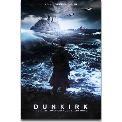 Hot 2017 Movie Dunkirk Christopher Nolan Harry-Silk Art Poster Wall Sticker Decoration Gift