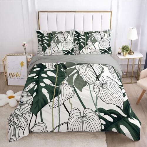 3D Bedding Sets Quilt Covers Pillow Shams Duvet Cover Sets Bedclothes Bed Linens King Queen Full Simple Flower Home Textile