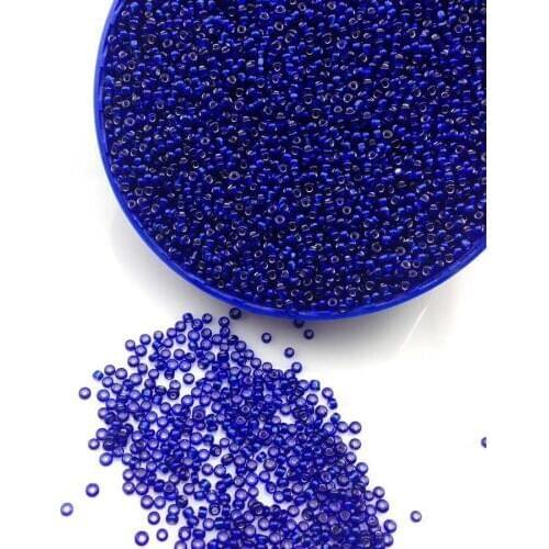 16g 1000x 2mm 12/0 Royal Blue Silver Lined Round Loose Spacer Beads Cezch Glass Seed Bead Handmade Jewelry Make DIY Garment Bead