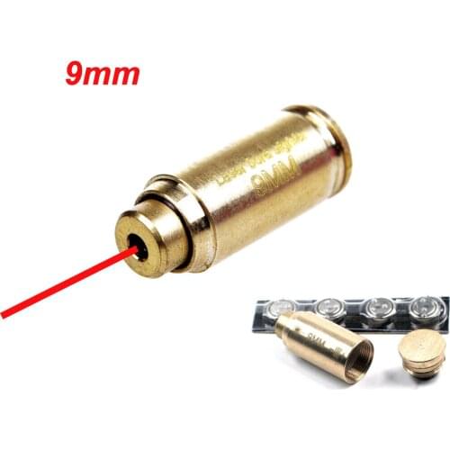 9mm Red Dot laser Bore Sight Brass Calibrator Cartridge Boresighter With Electronic For Rifle Airgun