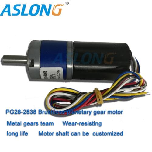 28mm Micro dc planetary geared motor 12v dc brushless motor Metal cuder VSP Speed govering cw/ccw FG Signal feedback PG28-2838