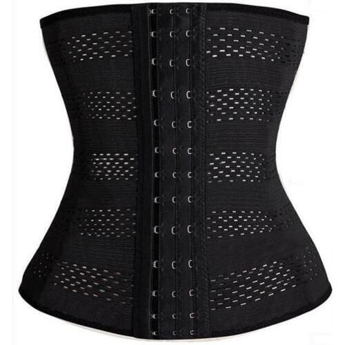 Minifaceminigirl Womens Underbust Latex Sport Girdle Waist Trainer Corsets Hourglass Body Shaper