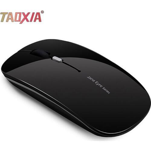 Wireless Mouse Computer Bluetooth Mute Rechargeable 2.4G Receiver Bluetooth Ultra-thin Laptop Mouse Cordless Universal