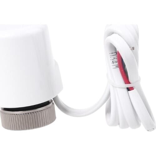 AC 230V Normally Closed NC M30*1.5mm Electric Thermal Actuator IP54 for Underfloor Heating TRV Thermostatic Radiator Valves