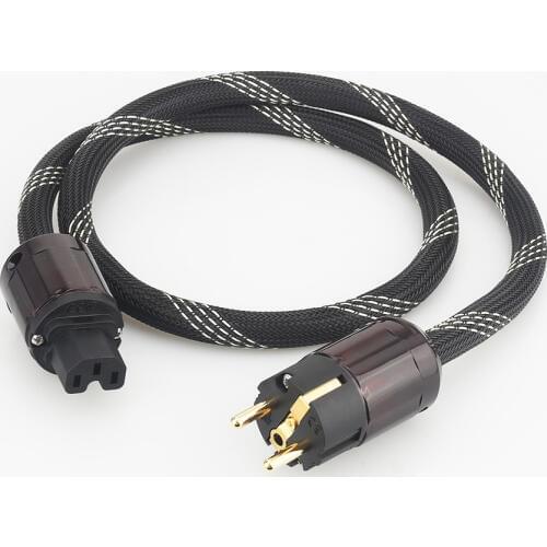 P103+DW30 4N OFC Pure copper EU version audio hifi power cable with P-079E/C-079 connector plug