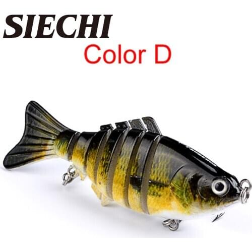 SIECHI 10cm 15.5g Sinking Wobblers Fishing Lures Jointed Crankbait 7 Segment Hard Artificial Bait For Fishing Tackle Lure