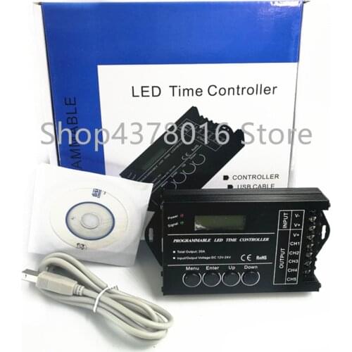 TC420 TC421 time programmable 5 CH output led strip light controller, Widely used in aquariums, fish tank, plant grow
