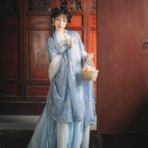 Traditional Chinese Dance Costumes Hanfu Dress Ancient Chinese Tang Dynasty Hanfu WomenS Hanfu Dresses Stage Costumes DWY2801