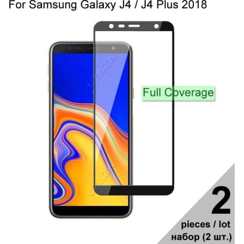 Protective Glass For Samsung Galaxy J4 Plus J4 2018 Full Coverage Tempered Glass For Samsung Galaxy J4 Plus 2018 / J4 2018