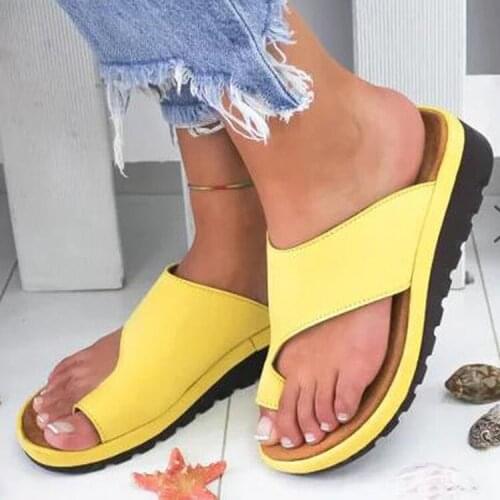 2019 Women Summer Breathable Leisure Slippers Thick Sole Heels Beach Sandals Womens Outdoor Non-slip Flip Flops Walking Shoes