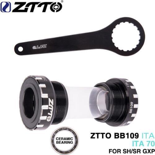 ZTTO BB109 ITA70 ITA 70 CERAMIC External Bearing Bottom MTB Road bike External Bearing Bottom Brackets Durable silicone seal