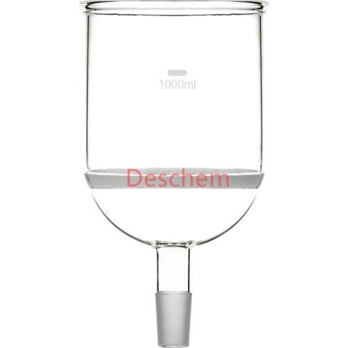 1000ml,24/40,Glass Buchner funnel,3# Coarse Filter,1L,Lab Chemistry Glassware