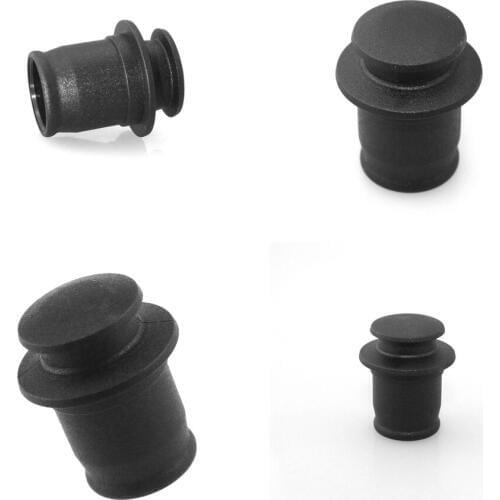 4pcs Dustproof Plug For Car Automobile Lighter Socket Dust Cap Black
