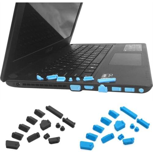 Bevigac 13pcs Universal Laptop Notebook Silicone Anti Dust Plug Ports Cover Cap Protective Stopper for USB Computer Accessories