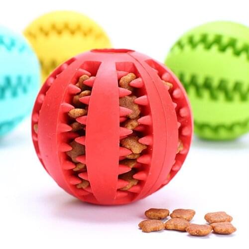 Toys for Dogs Rubber Dog Ball For Puppy Funny Pet Toys For Pet Puppies Large Dogs Tooth Cleaning Snack Ball Toy For Pet Products