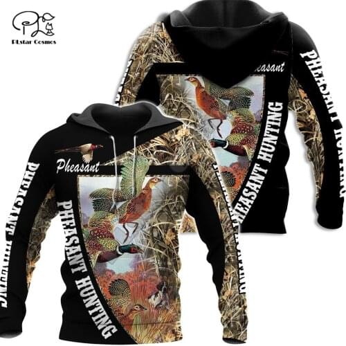 PLstar Cosmos Camo Animal Hunter Dog Pheasant Duck Hunting Tattoo 3DPrint Men/Women Streetwear Harajuku Jacket Funny Hoodies A21