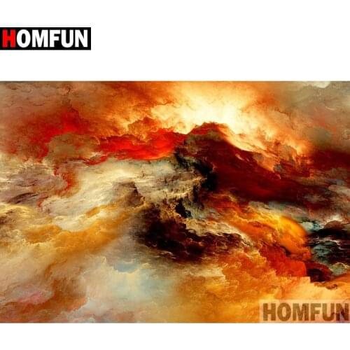 HOMFUN Full Square/Round Drill 5D DIY Diamond Painting "Oil painting sea" Embroidery Cross Stitch 5D Home Decor Gift A14090