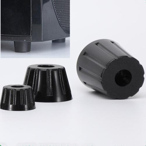 4pcs Conical rubber furniture legs Speaker Cabinet bed Table Box machine Increased feet shock pad Tile Floor Protectors