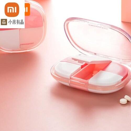 Xiaomi youpin small pill box portable female one week split pill box portable storage pill box mini pill box sealed box