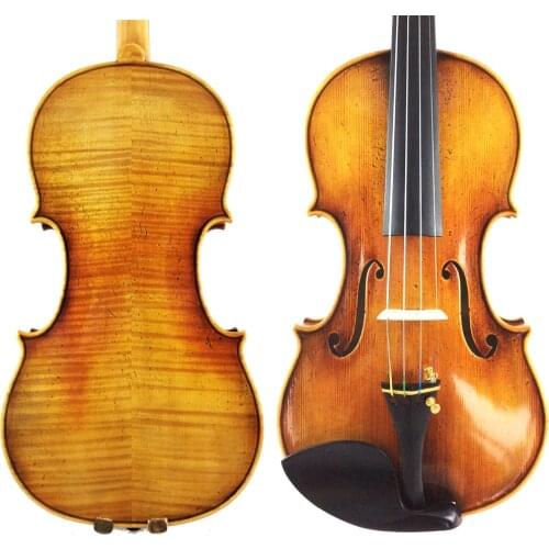 Beautiful guanelli violin vintage violin high-end violin beautiful amber paint vintage violin 1742 model violin