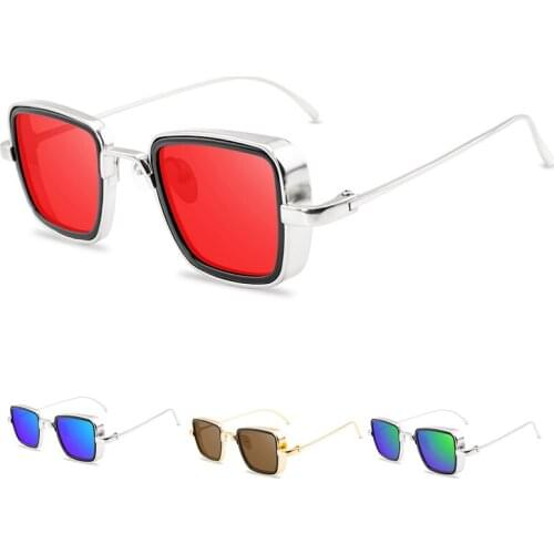 Fashion Vintage Square Steampunk Sunglasses For Men Women Classic Trend Outdoor Driving Sports Metal UV400 Sun Glasses Eyewear