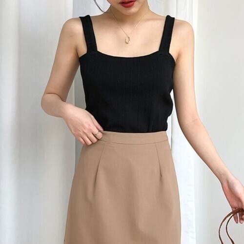 Fashion Women Tank Tops Sexy Knitting Camisole Female Casual Bottoming Slim Vest