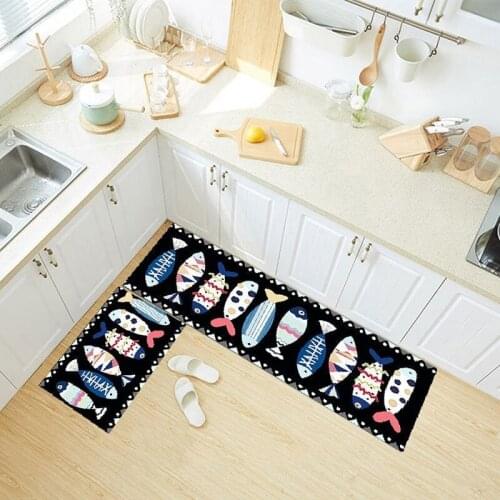 Short Hair Cute Long Strip Carpet Set, Bathroom And Toilet Water Absorption Doormat, Kitchen Oil Absorption And Waterproof Mat