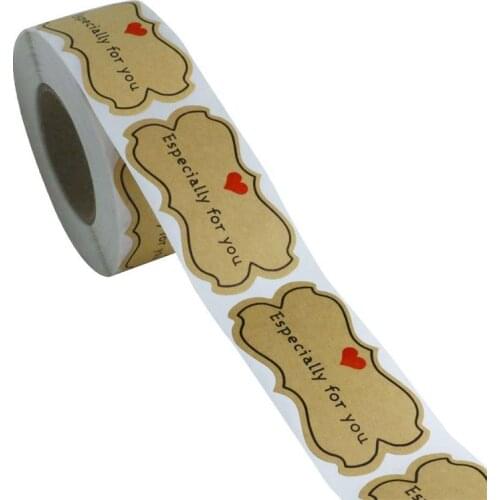 250pcs kraft paper stickers Especially for You seal labels DIY gift Packaging Holiday Present Stickers cute sticker stationery