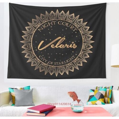 Night Court Velaris City of Starlight ACOTAR tapestry Art Wall Hanging Tapestries for Living Room Decor