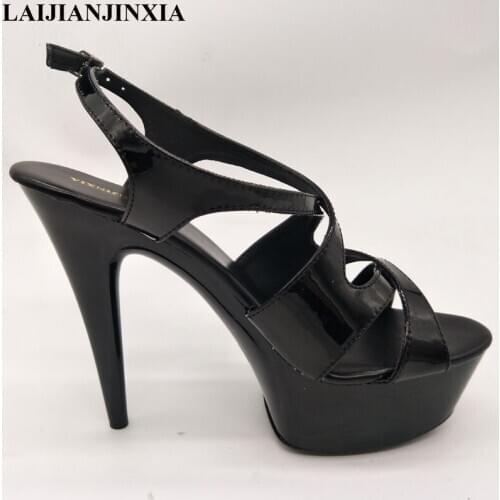 New Sexy 15 CM High-Heeled Sandals Nightclub Dance Shoes Pole Dancing Shoes Model High Heels Womens Shoes