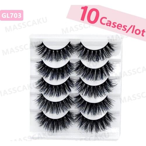 Wholesale holographic 5pairs empty lashes box 10 pcs soft paper eyelashes packaging false eyelashes make up glitte