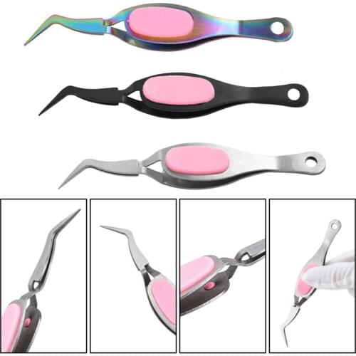 Craft Tweezers Crossing Lock Tweezers Stainless Steel Soft-grip Tweezers Reverse Grip Precision Tweezers For Craft Jewelry Work