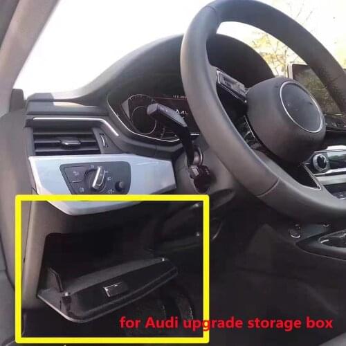 Suitable for Audi A4 B9 17-19 modification and upgrade Glove box on the drivers side main driving storage box