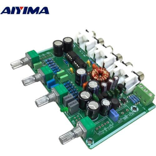 AIYIMA NE5532 Pre-amplifier Tone Board Home Theater Tweeter Mid-range Bass Sound Volume Mini Preamp Amplifier Audio