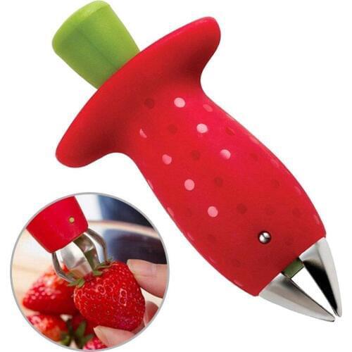 Fruit Leaf Remover Strawberry Huller Metal Tomato Stalks Plastic Remover Gadget Strawberry Hullers kitchen gadgets