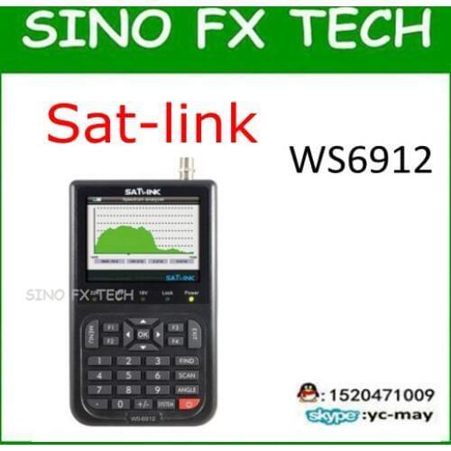 Satlink WS-6912 3.5lcd DVB-S DVB-S2 8PSK Digital Satellite Finder Meter Real Time Spectrum Analyzer