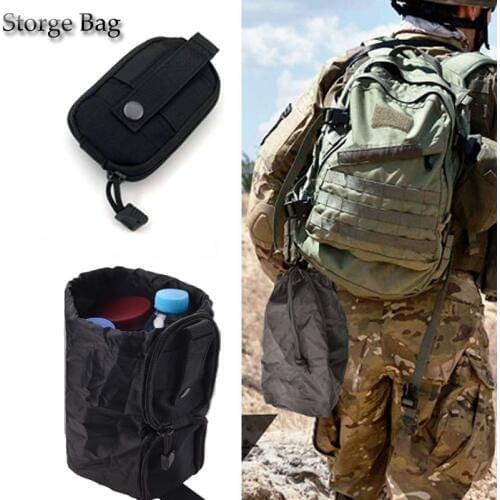 Outdoor bushcraft tactical molle clip pouch military army Backpack waist bag Pocket fishing Hunt hike Camp sport storage bag
