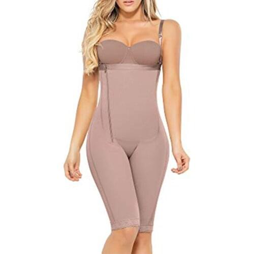 Post Surgical High Compression Bodysuit One-Piece Shapewear High Compression Faja Waist Trainer Colombian Girdles