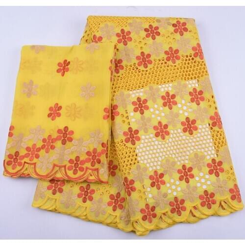 Zhenguiru High Quality Swiss Voile Fabric Dry Cotton African Lace Fabric Embroidery Nigerian Fabric For Wedding And Party A2005