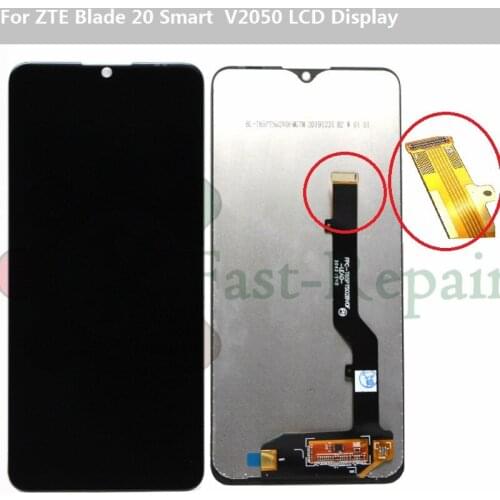 6.49" For ZTE Blade 20 Smart V2050 LCD Display + Touch Screen Digiziter Assembly With Frame For ZTE 20 Smart V2050 LCD display