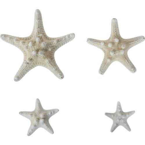 1Pc White Starfish Crafts Decoration Finger Starfish DIY Wedding Decoration Shell Sea Fish Party Beige Starfish Crafts Hot New